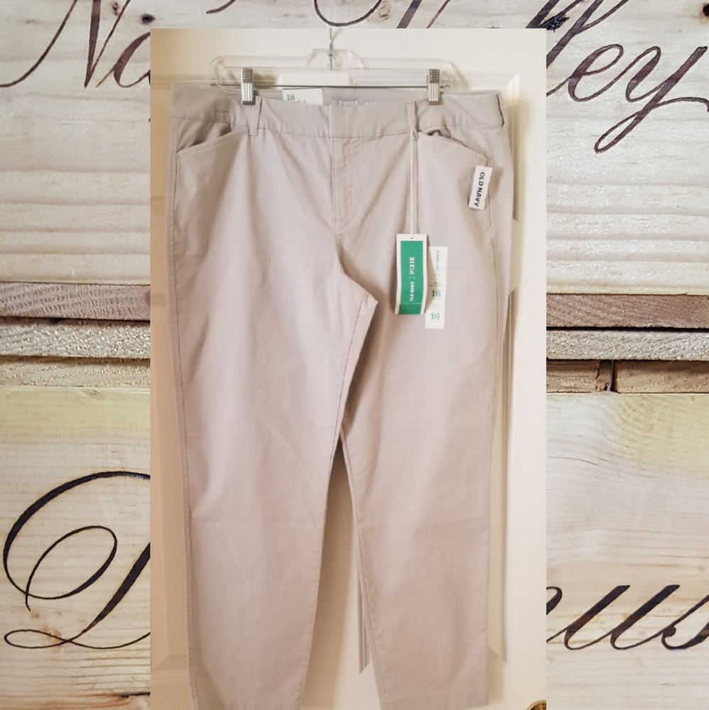 Old Navy Pixie Ankle Length Pants Sz 1ith 6 R, NWT